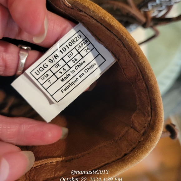 Ugg Tasman Boots Braided Lace-Up Suede Designer Celebrity Luxury Shearling #132 - Picture 5 of 14